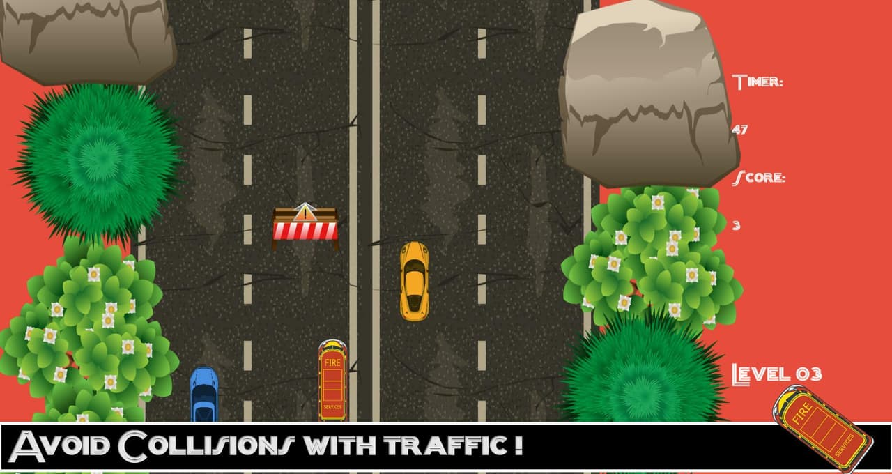 Road Hero Speed Car Racing Fire Fighter. screenshot 4