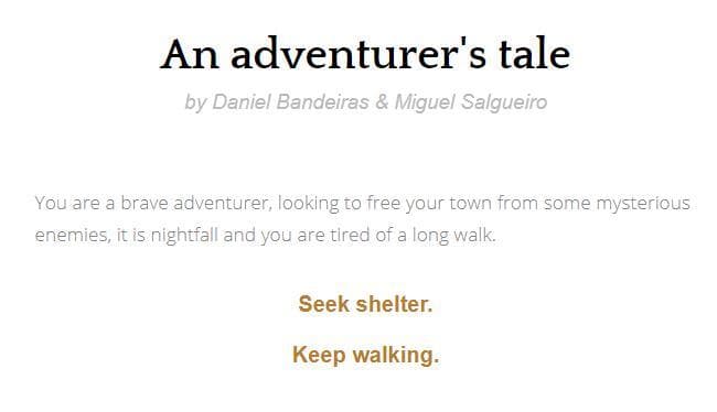 An Adventurers Tale - An Inky Game
