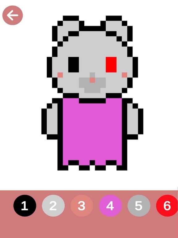Piggy Pixel Art Coloring Paint screenshot 3