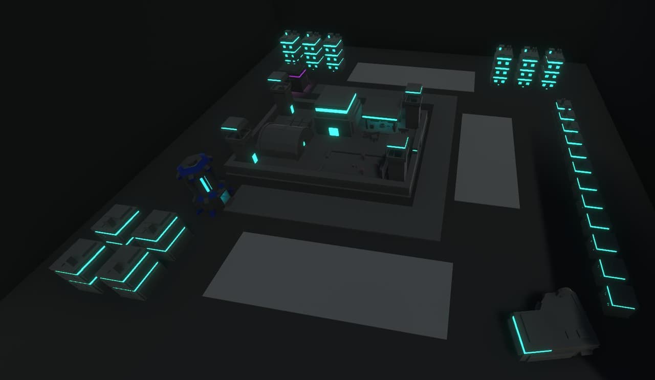 Neon Robot: Tower Defense screenshot 4