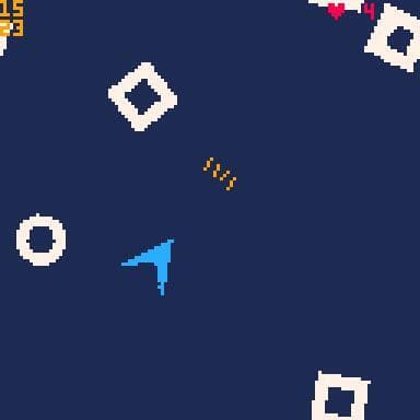1K Geometry Asteroids #Pico1k