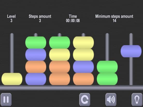 Color Heap Puzzle. Hanoi Tower screenshot 3