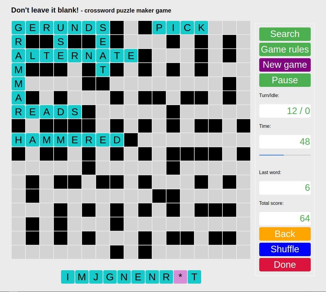Dont Leave It Blank! screenshot 2
