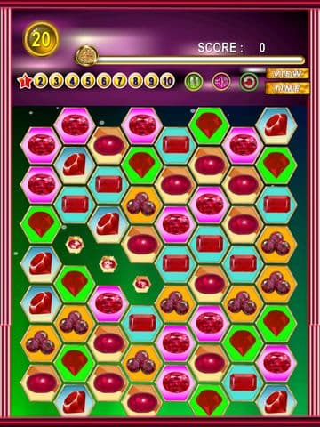 A Ruby Jewel Match: Free Gem 3 Matching Fun Brain Puzzle Games screenshot 4