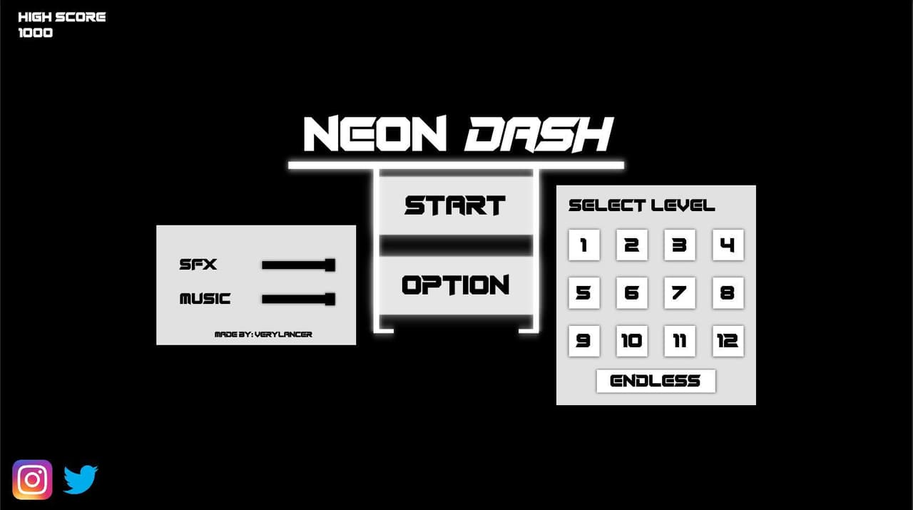 Neon Dash (VeryLancer) screenshot 2
