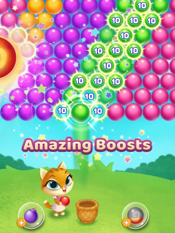 Kitty Pop Bubble Shooter screenshot 3