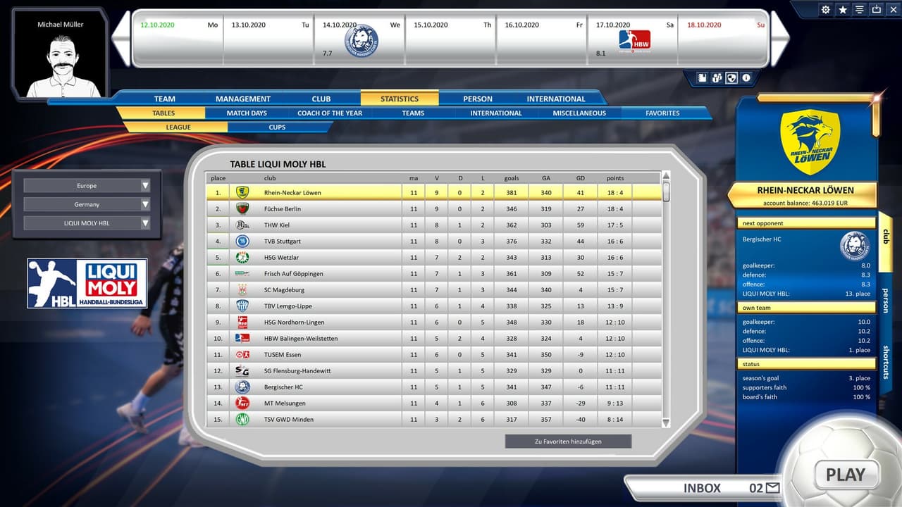 Handball Manager 2021 screenshot 4