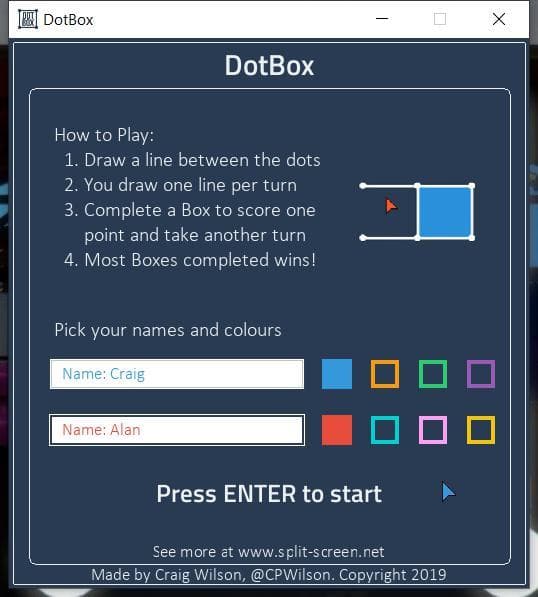 DotBox screenshot 2