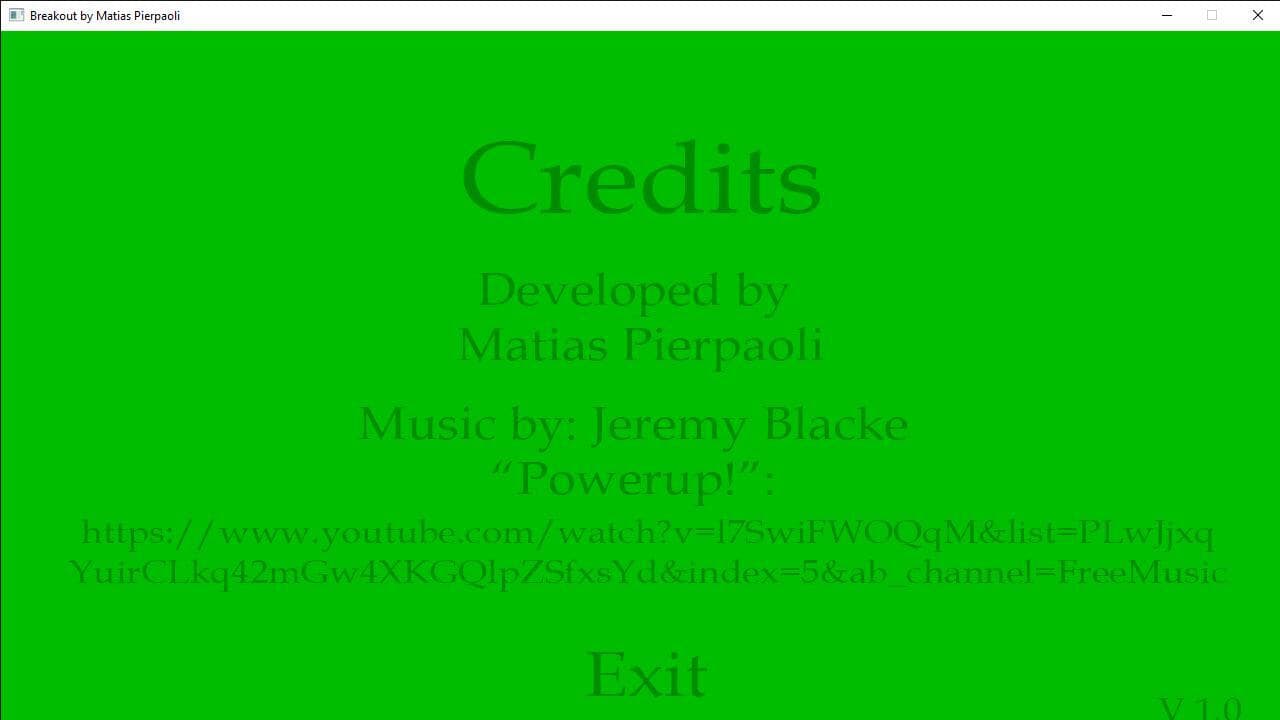Breakout (itch) (Matias Pierpaoli) screenshot 2