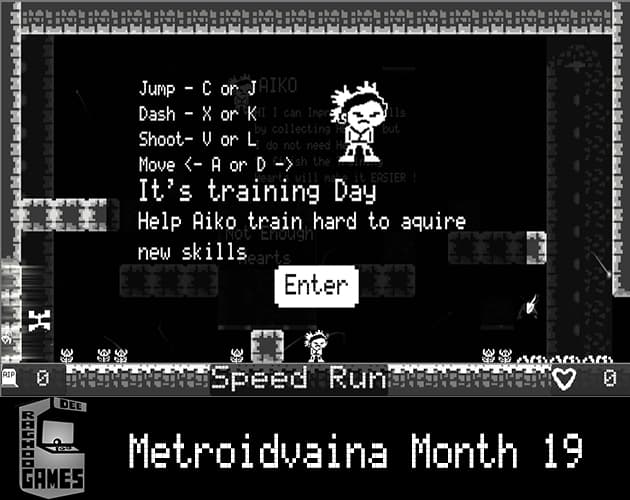 Aiko Training Day Metroidvaina Month