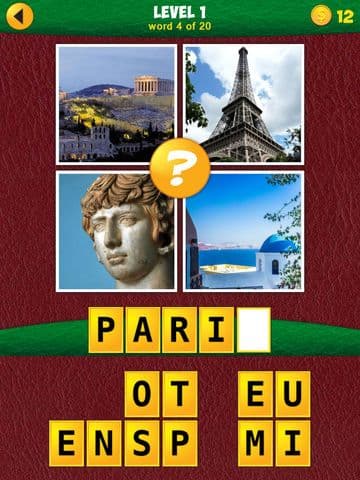 4 Pics: Find the odd word II screenshot 2