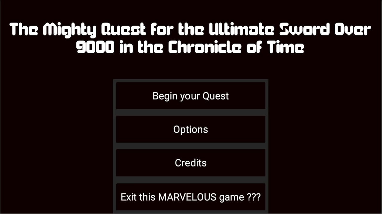 The Mighty Quest for the Ultimate Sword Over 9000 in the Chronicle of Time [LDJAM36] screenshot 2