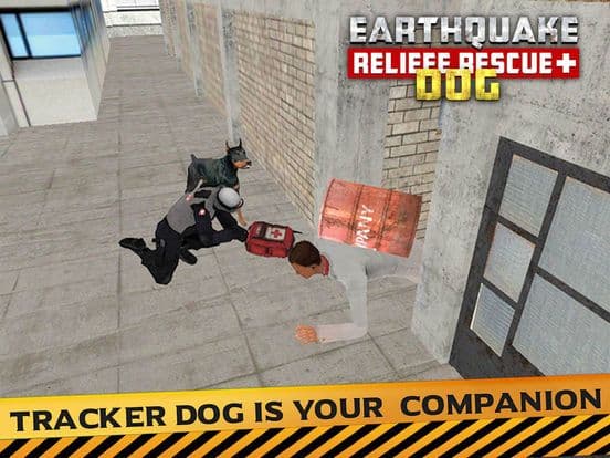 Earthquake Relief & Rescue Simulator: Play the rescue sniffer dog to Help earthquake victims. screenshot 5