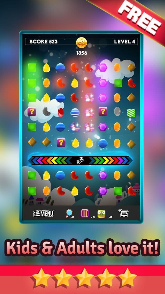 Candy Mania Puzzle Games - Fun Candies Match3 For Kids HD FREE screenshot 4