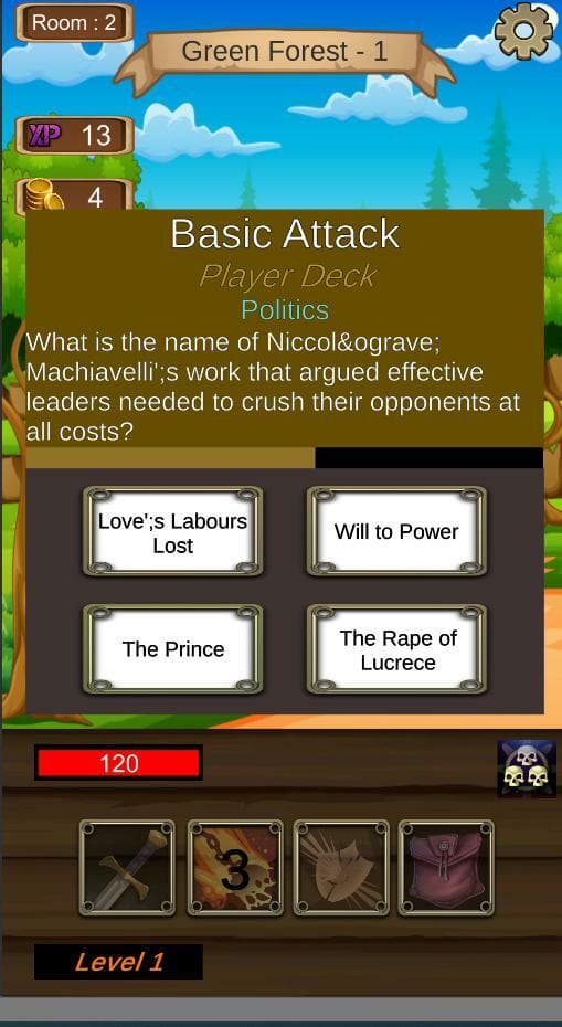 Dungeons and Questions - The Quiz RPG