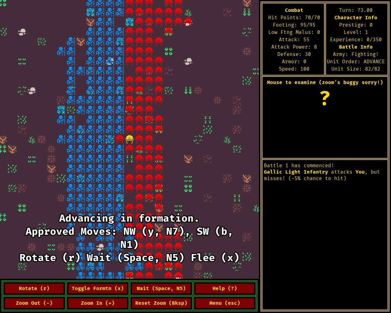 A Roguelike Where You Fight In Formation