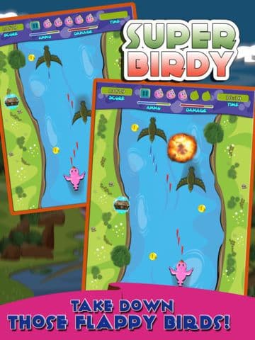 Splashy Birdy Shooter - Tiny Bird Shooting Adventure HD FREE screenshot 3