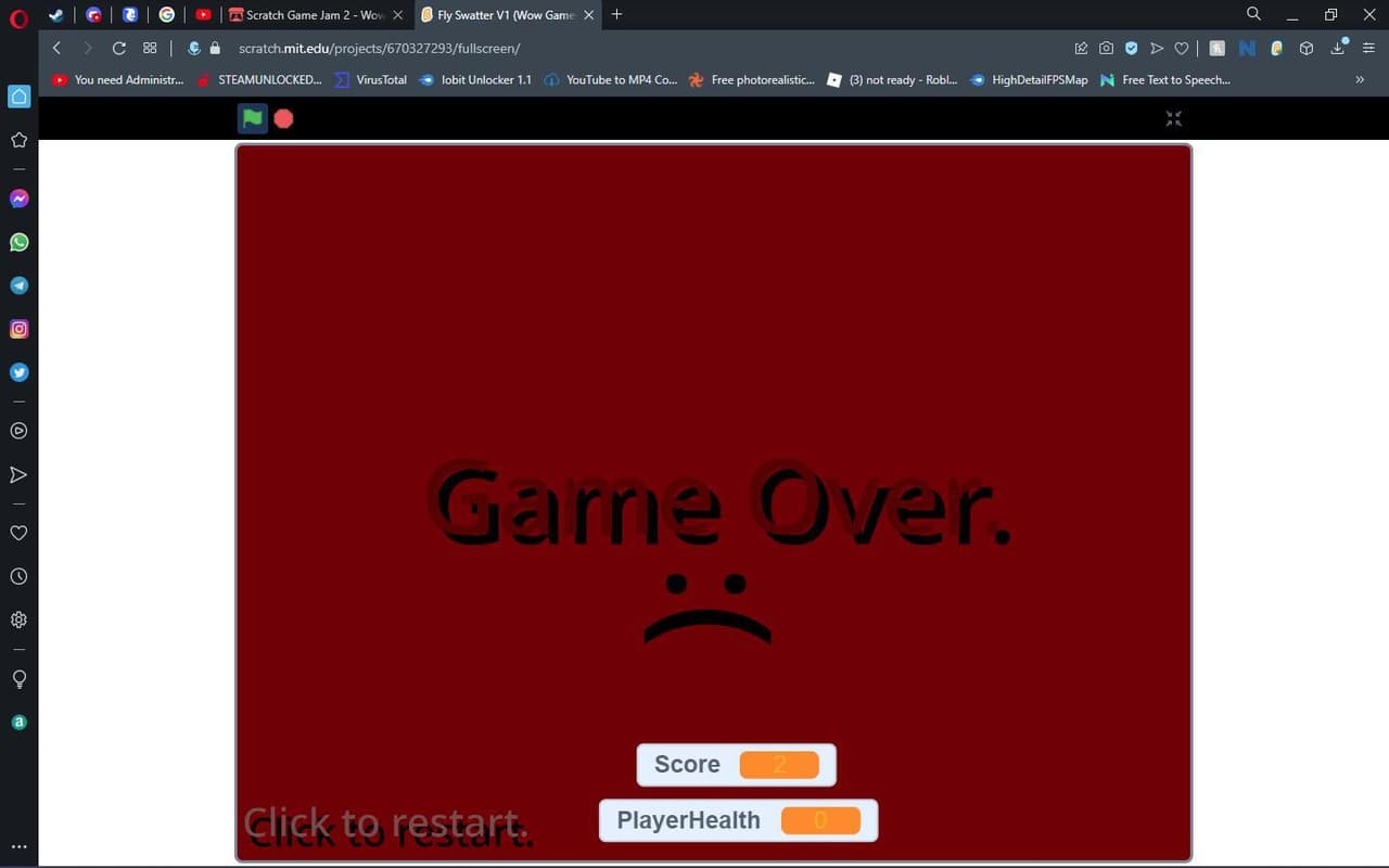 Fly Swatter V1 (For Wow Games Scratch Game Jam)