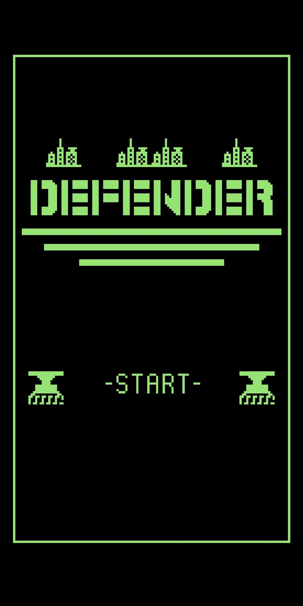 Defender ( 1 bit paddle project ) screenshot 2