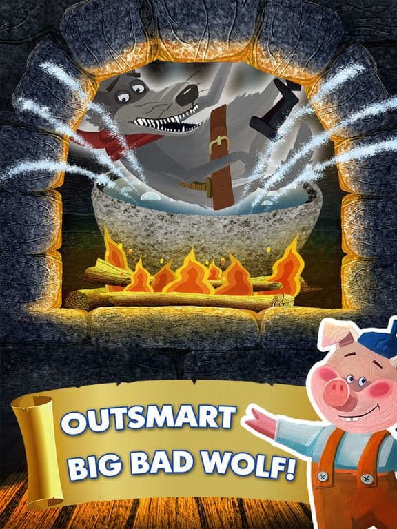 Three Little Pigs and Big Bad Wolf Full