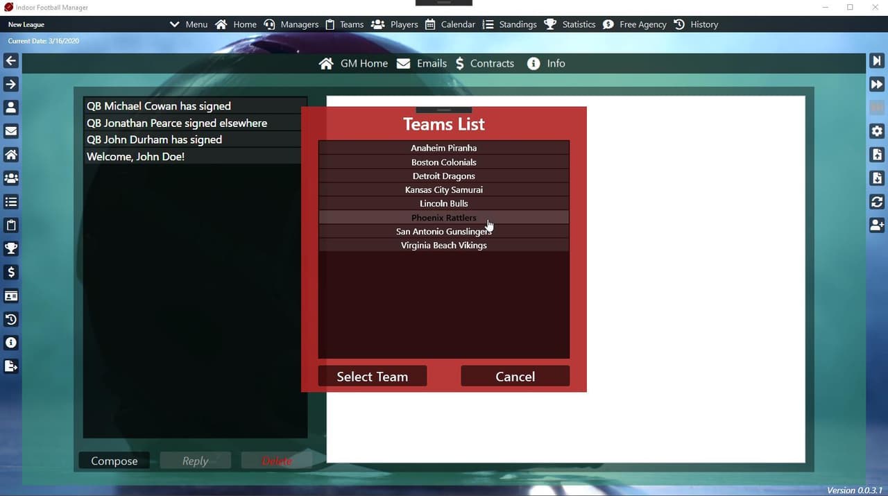 Indoor Football Manager screenshot 3