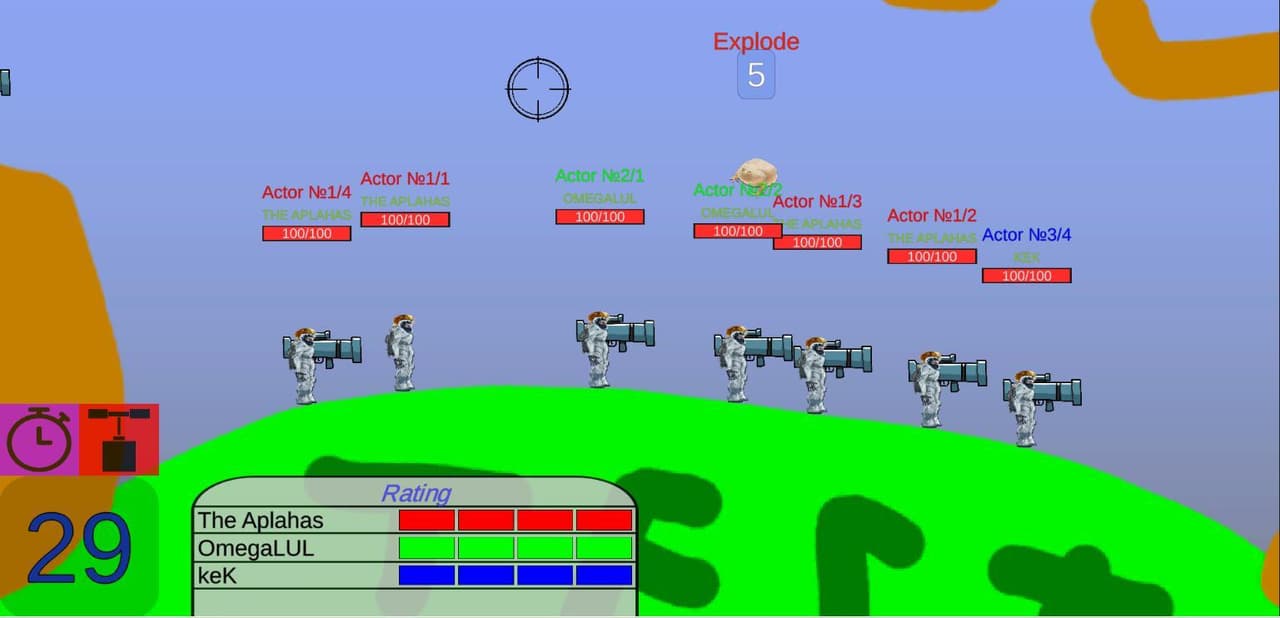 Worms-like screenshot 2