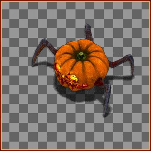 Animated Isometric Halloween Pumpkin Spider screenshot 2