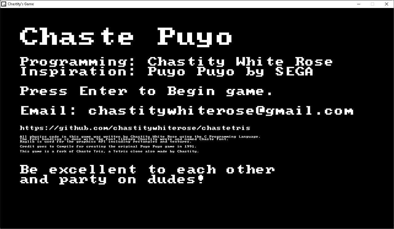 Chaste Puyo screenshot 2
