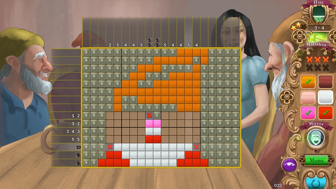 Fables Mosaic: Snow White and the Seven Dwarfs