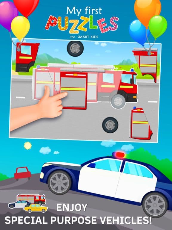 Vehicles Jigsaw Puzzles for Toddlers Free screenshot 3