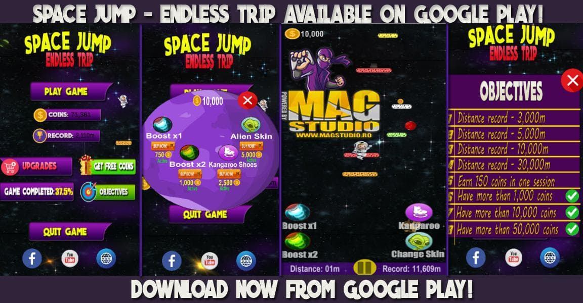Space Jump - Endless Trip <3 on GOOGLE PLAY!