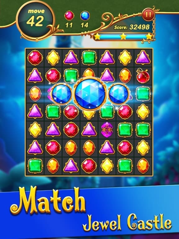 Jewel Castle - Matching Games screenshot 2