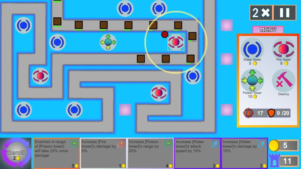 Block Defense (bushmario) screenshot 2