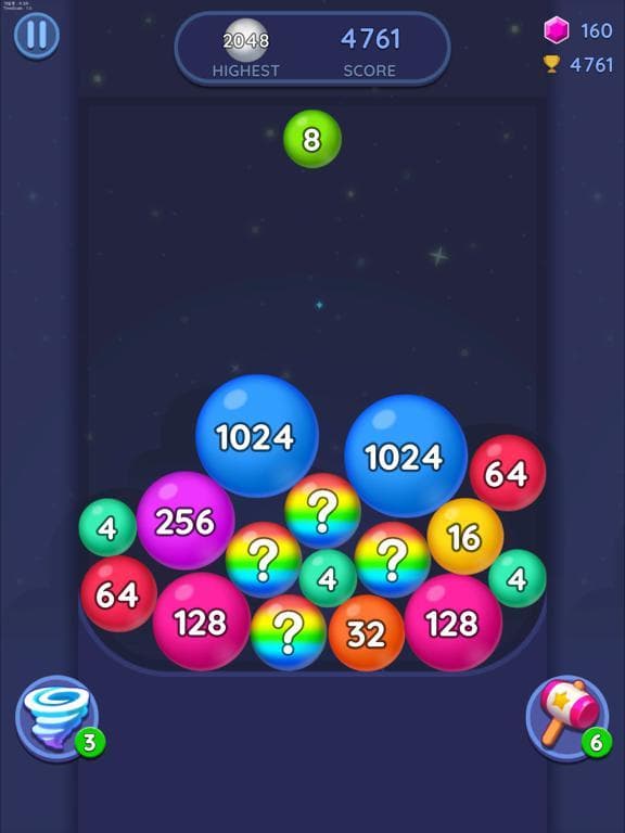 2048 Merge Bubbles! screenshot 4