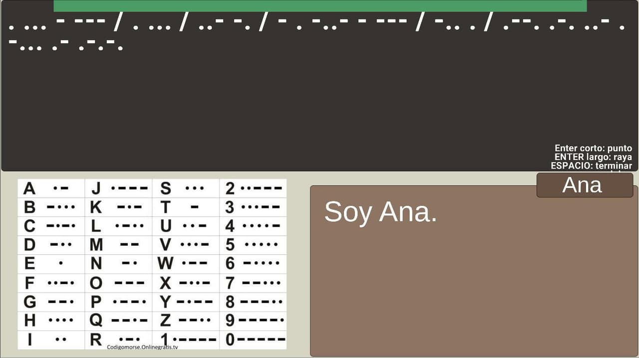 Conversación en morse