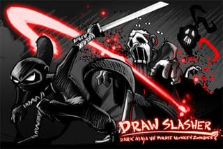 Draw Slasher: Dark Ninja vs Pirate Monkey Zombies screenshot 2