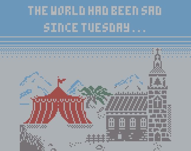 The world had been sad since Tuesday