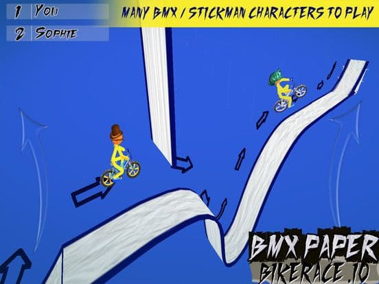 Paper BMX - Bike Race Stunts screenshot 2