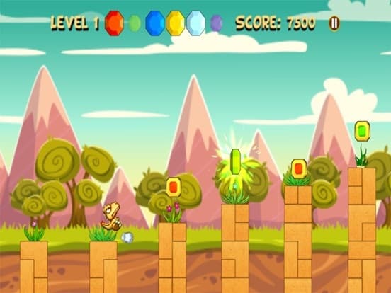 Baby Dinosaur Running Hill screenshot 2