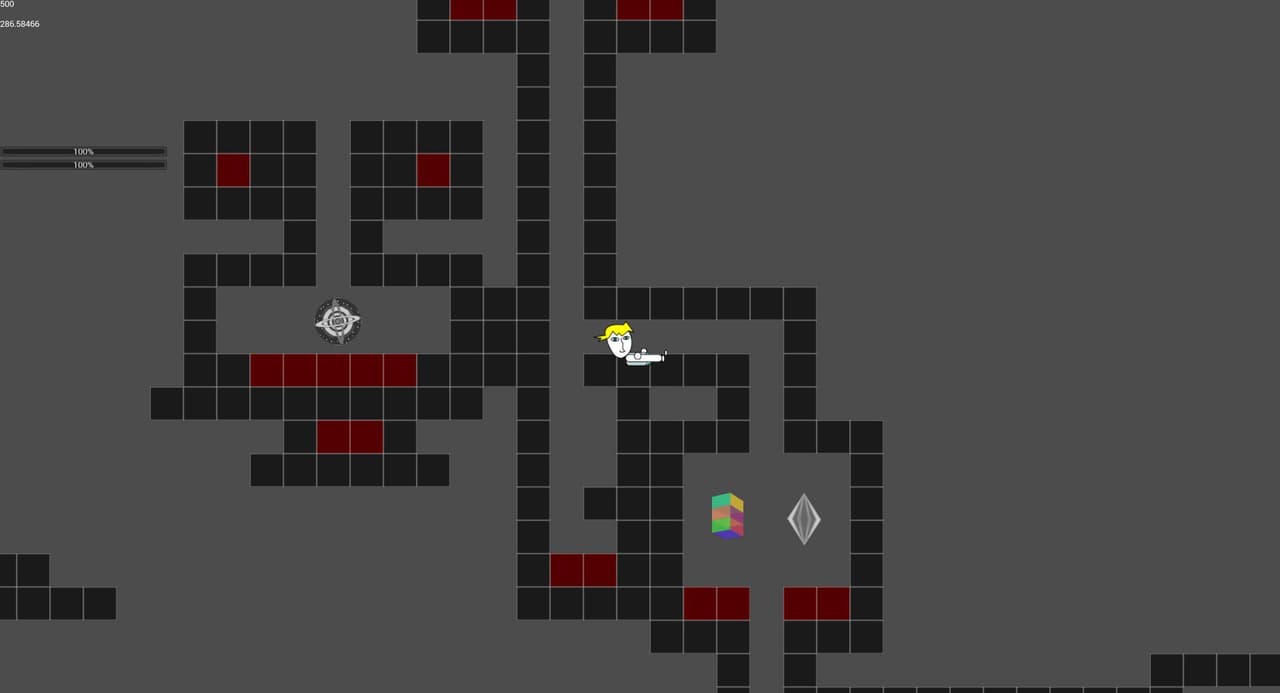 Mouse controled, jetpack dude screenshot 2