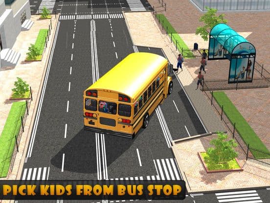 School Bus Driver – City Drive to Pick & Drop Kids screenshot 4