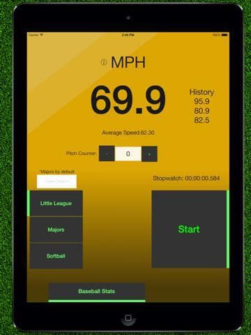 Baseball Pitch Speed - Radar Gun screenshot 3