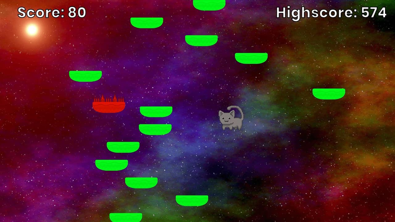 Galaxy Cat Jump 2D screenshot 4