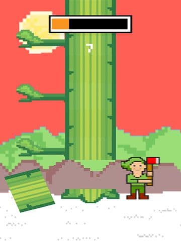 LumberJack Cut The Beanstalk: Lumberman Edition - 8 bit Pixel Fun Kids Games screenshot 3