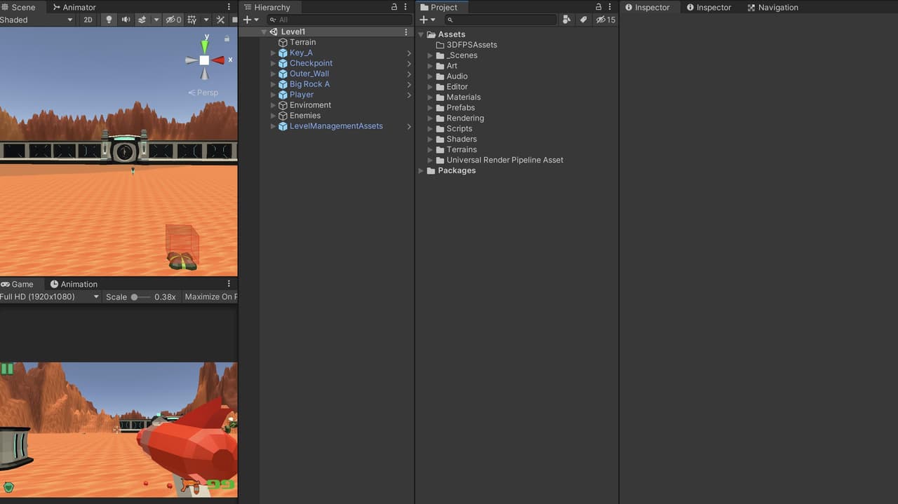 3D Shooter (Tutorial) (DanielSchapira) screenshot 2