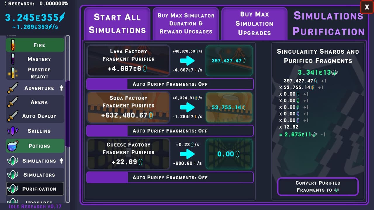 Idle Research (itch)