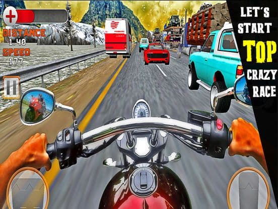 VR Crazy Bike Race: Traffic Racing Free