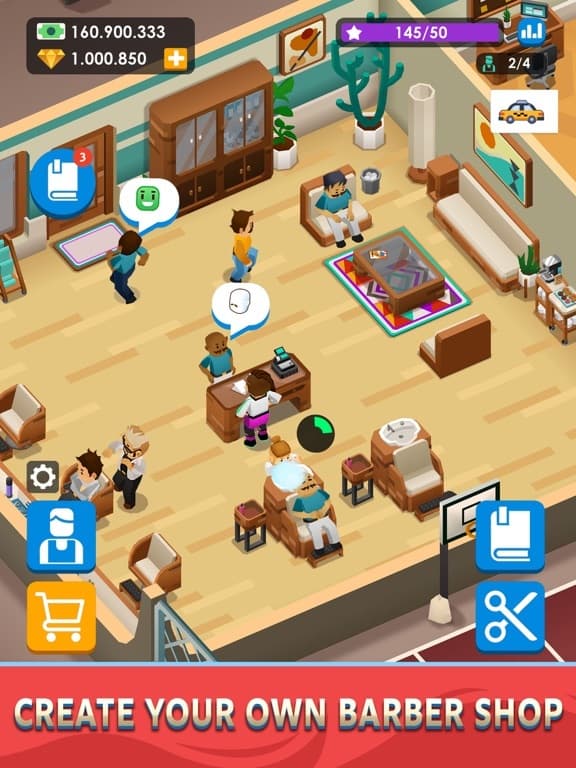Idle Barber Shop Tycoon - Game screenshot 2
