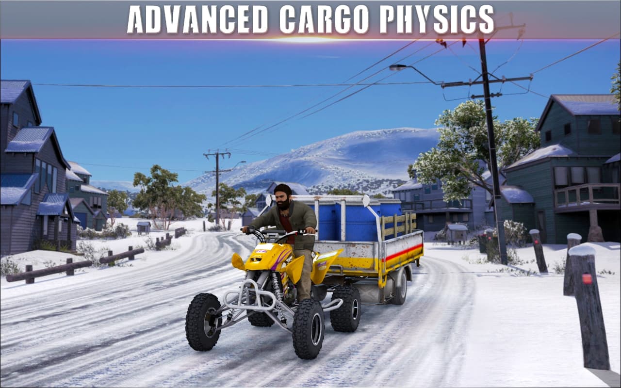 ATV Quad Bike Cargo Transport Simulator screenshot 3