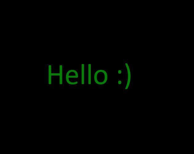 Hello :)